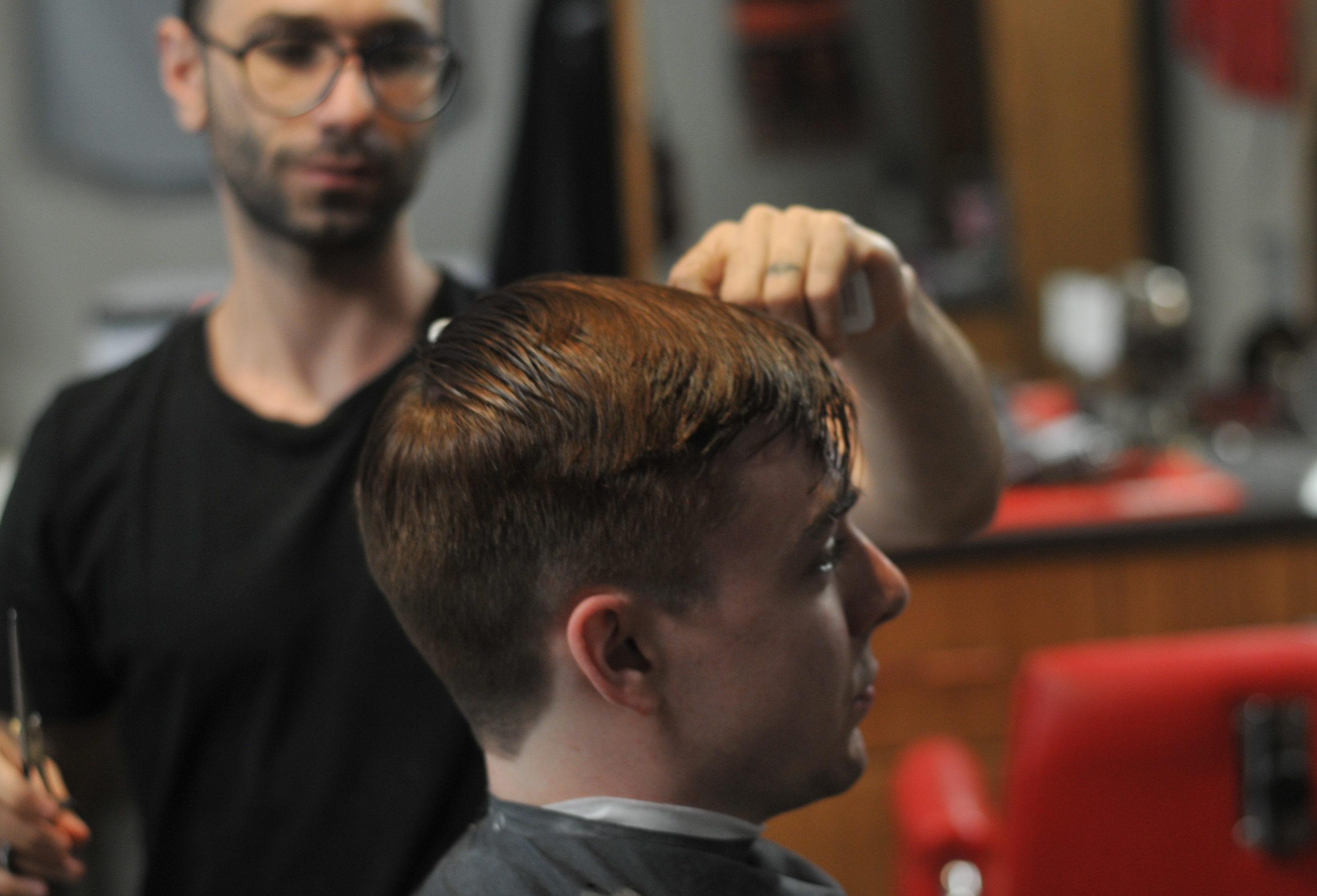 haircut with 1 inch guard